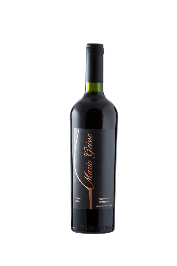 MARIO GEISSE RESERVA CARMENERE - 750 ml-Chile Valle do Colchagua