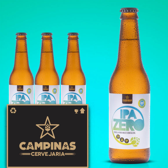 PACK COM 6 UNIDADES CAMPINAS IPA ZERO-355 ML